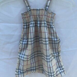 Burberry Baby Girl's Smocked Check Plaid Sundress